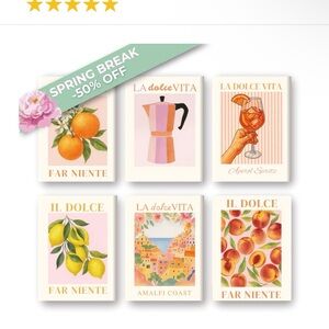 La Dolce Vita Art Print Set